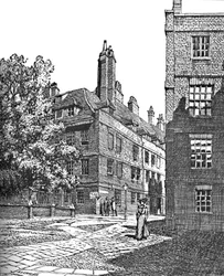 Cliffords Inn, Blick nach Nordosten