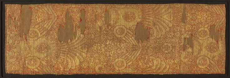 Goldstoff: Ausgestellte Falken, Mitte 1200er