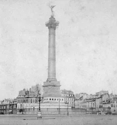 Colonne de Juillet, Place de la Bastille, Paris, Frankreich, spätes 19. oder frühes 20. Jahrhundert