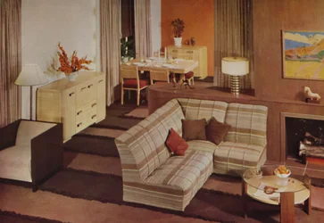 Kombiniertes Ess-Wohnzimmer in New York, 1938