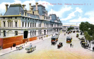 Bahnhof Constitución, Buenos Aires, Argentinien, ca. 1900er Jahre