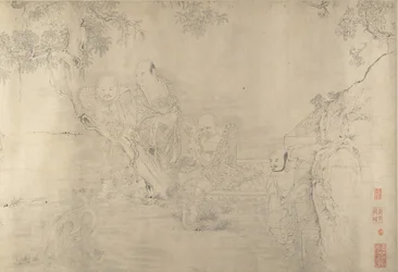 Kopie nach den Sechzehn Luohans, 19. bis frühes 20. Jahrhundert