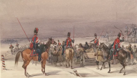 Kosaken eskortieren Deportierte, 1831