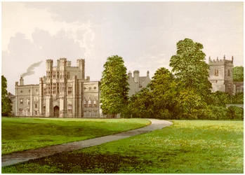 Coughton Court, Warwickshire, Heimat von Baronet Throckmorton, um 1880