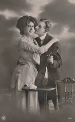 Paar mit Mandoline, ca. 1910