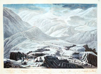 Überquerung des Sankt-Bernhard-Passes, 1800