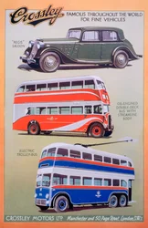 Crossley Motors Werbung, 1937
