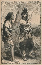 Crusoe und Freitag beim Schießen