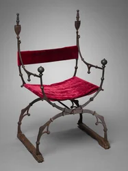 Curule-Klappstuhl, um 1450-1500