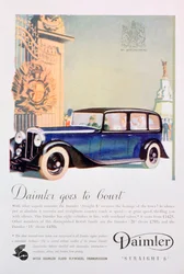 Daimler Straight 8 Autowerbung