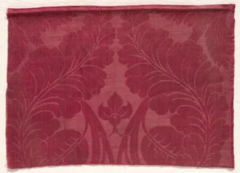 Damast mit Blatt- und Blumendesign