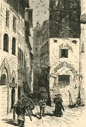 Dantes Haus, Florenz, 1890