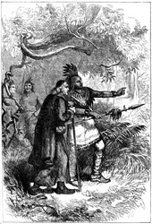 De Lamberville von den Onondagas weggeschickt, spätes 17. oder frühes 18. Jahrhundert, um 1880