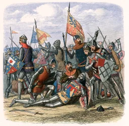 Tod von Henry Percy Harry Hotspur in der Schlacht von Shrewsbury, 21. Juli 1403, ca. 1860
