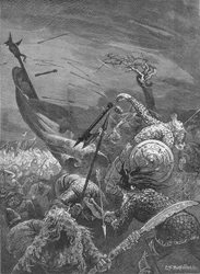 Tod von König Harold in der Schlacht von Hastings, 1066, 1905