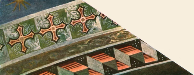 Dekoration in der Basilika des Heiligen Franziskus, Assisi, Italien, 1928