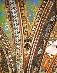 Dekoration in der Basilika des Heiligen Franziskus, Assisi, Italien, 1928