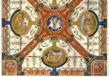 Dekoration in der Villa Madama, Rom, Italien, 1928