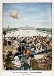 Abflug eines Ballons aus Paris am 27. Juni 1783