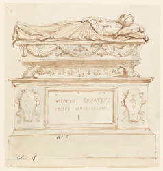 Entwurf für ein Grabdenkmal für Filippo Lovazzi