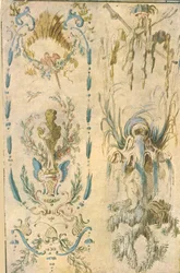Entwurf für eine Wanddekoration, Frankreich, 1928