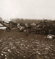 Zerstörter Zeppelin, ca. 1914-1918