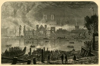 Zerstörung der alten Parlamentsgebäude, 16. Oktober 1834, 1881