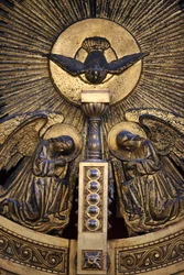 Detail der Ikonostase der St.-Stephan-Bulgarischen Kirche, Istanbul, Türkei