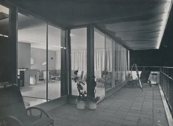 Details des mehrstöckigen Hauses von Richard J. Neutra