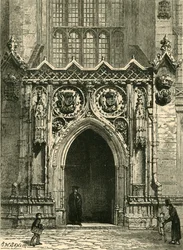 Türöffnung der Kings College Chapel