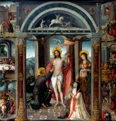 Der ungläubige Thomas legt seine Hand in die Wunden Christi