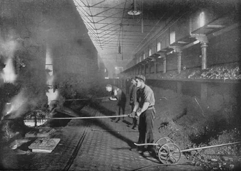Handzeichnung von Retorten, South Metropolitan Gasworks, Peckham, London, 1903