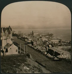 Dufferin-Terrasse, Altstadt und St. Lawrence River von der Zitadelle, Quebec, Kanada, 1906
