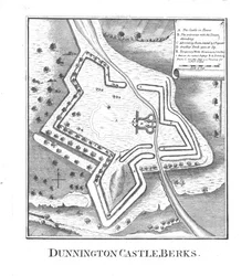 Dunnington Castle, Berks., spätes 18. Jahrhundert