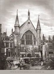 Ostseite der Guild Hall und Bibliothek