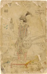 Kaiser Jahangir hält eine Kugel, frühes 18. Jahrhundert
