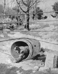 Eintritt in Holland von der belgischen Grenze, 1915