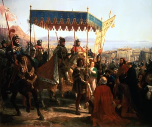 Einzug von Karl VIII. in Neapel, 12. Mai 1495, 19. Jahrhundert
