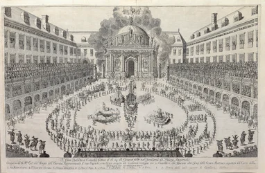 Reiterballett im Hof der Wiener Hofburg