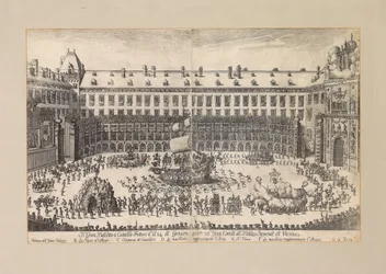 Reiterballett im Hof der Wiener Hofburg, 1667
