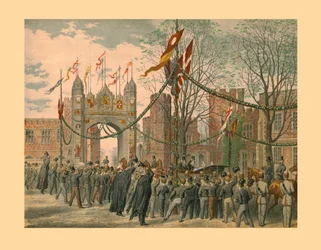 Eton School und der Jungenbogen, 1863