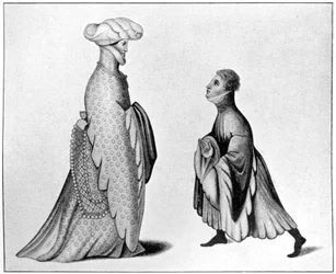 Beispiele der Houppelande, 14. Jahrhundert, 1910