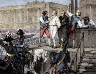 Die Hinrichtung Ludwigs XVI. von Frankreich, Paris, 21. Januar 1793, 1882-1884