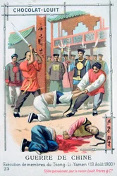 Hinrichtung von Mitgliedern des Tsong-Li-Yamen, China, Boxeraufstand, 13. August 1900