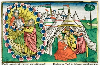Exodus 20:1-5: Mose empfängt die Zehn Gebote
