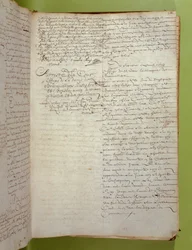 Auszug aus den Aufzeichnungen der Conciergerie über die Verurteilung zum Tod durch Hinrichtung und Verbrennung der Marquise de Brinvilliers, April 1673