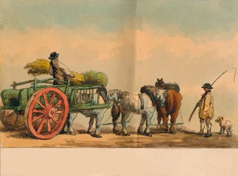 Landarbeiter und Wagen, 1797