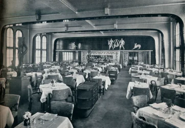 Erste Klasse Speisesaal an Bord der Victoria, 1931