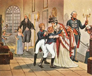Erstes Treffen von Königin Louise und ihren Kindern nach der Schlacht bei Jena, 18. Oktober 1806, 1936