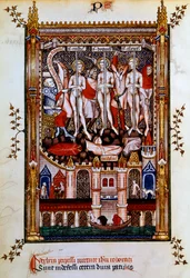 Geißelung von St. Denis, St. Rustic und St. Eleutherius, 1317